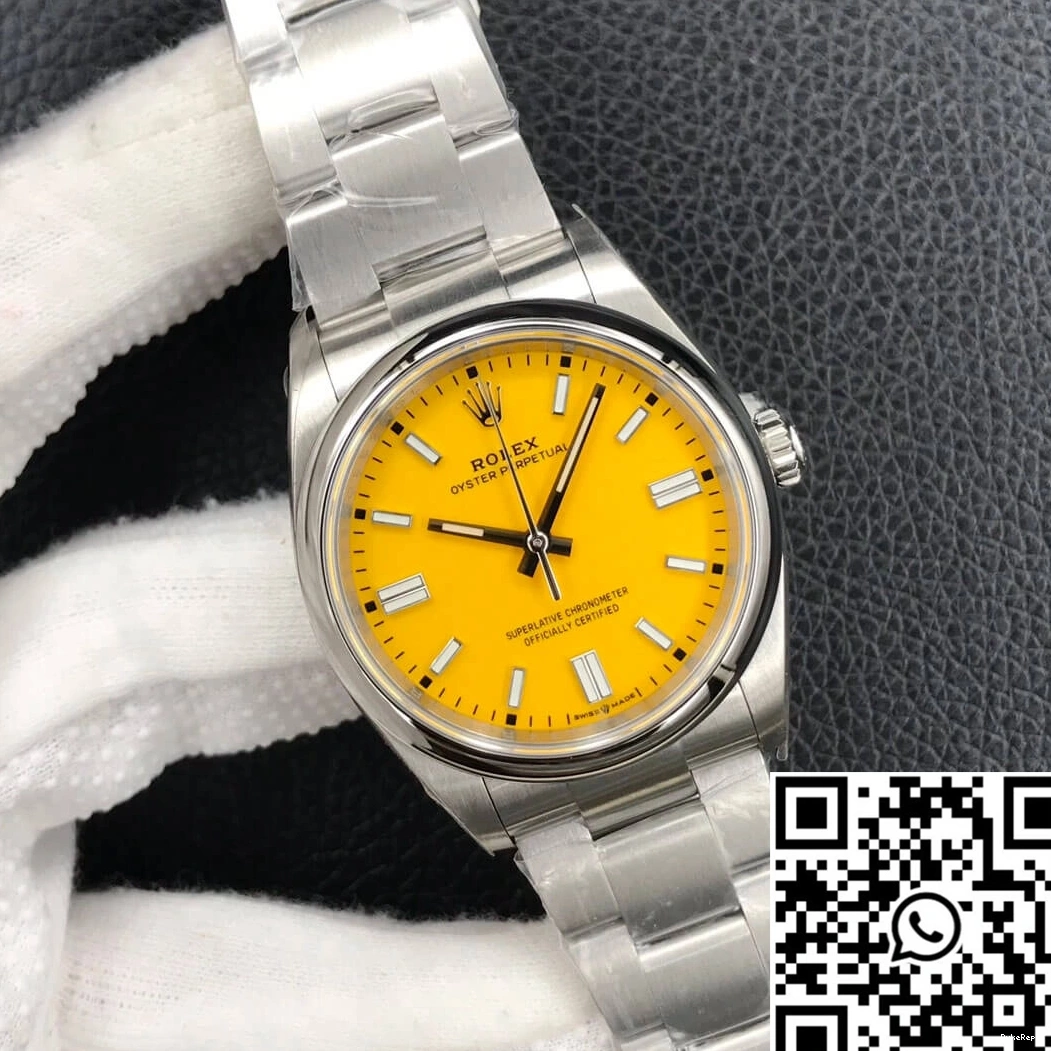 Factory Perpetual Rolex Dial 36MM Yellow M126000-0004 Oyster EW 0317